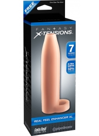 Телесная насадка Real Feel Enhancer XL - 17 см. - Pipedream - в Кирове купить с доставкой
