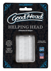 Прозрачный мастурбатор HELPING HEAD - Doc Johnson - в Кирове купить с доставкой