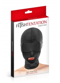 Сплошная маска на голову с прорезью для рта - Fetish Tentation - купить с доставкой в Кирове