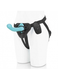 Голубая изогнутая насадка 6in Remote Control Ripple P-Spot G-Spot на черных трусиках - 16 см. - Pegasus - купить с доставкой в Кирове