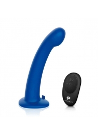 Синяя насадка Remote Control P-Spot G-Spot с черными трусиками - 20 см. - Pegasus - купить с доставкой в Кирове