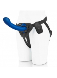Синяя насадка Remote Control P-Spot G-Spot с черными трусиками - 20 см. - Pegasus - купить с доставкой в Кирове