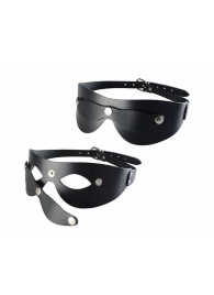 Черная кожаная маска  Новичок - Sitabella - купить с доставкой в Кирове