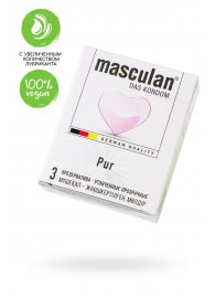 Супертонкие презервативы Masculan Pur - 3 шт. - Masculan - купить с доставкой в Кирове