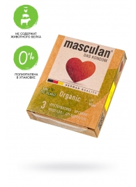 Экологически чистые презервативы Masculan Organic - 3 шт. - Masculan - купить с доставкой в Кирове