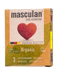 Экологически чистые презервативы Masculan Organic - 3 шт. - Masculan - купить с доставкой в Кирове