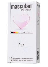 Супертонкие презервативы Masculan Pur - 10 шт. - Masculan - купить с доставкой в Кирове