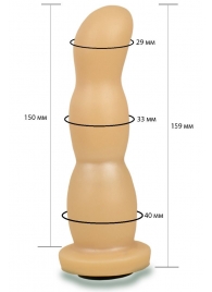 Телесная рельефная насадка Harness - 15,9 см. - LOVETOY (А-Полимер) - купить с доставкой в Кирове
