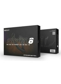 Черный вибромассажер простаты Nexus Simul8 Stroker Edition с кольцами для пениса и мошонки - Nexus Range - в Кирове купить с доставкой