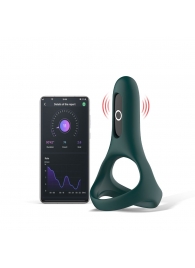 Изумрудное виброкольцо Magic Motion Rise с подхватом мошонки - Magic Motion - в Кирове купить с доставкой