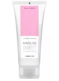 Смазка на водной основе Mixgliss Sweet с ароматом бабл-гам - 70 мл. - Mixgliss - купить с доставкой в Кирове
