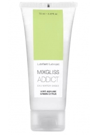 Смазка на водной основе Mixgliss Addict с ароматом цитруса - 70 мл. - Mixgliss - купить с доставкой в Кирове