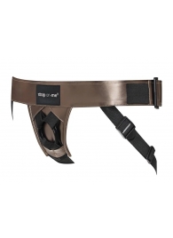 Бронзовый пояс для насадок Curious Harness - Strap-on-me - купить с доставкой в Кирове