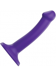 Фиолетовый фаллоимитатор-насадка Strap-On-Me Dildo Dual Density size S - 17 см. - Strap-on-me - купить с доставкой в Кирове
