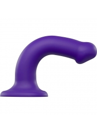 Фиолетовый фаллоимитатор-насадка Strap-On-Me Dildo Dual Density size M - 18 см. - Strap-on-me - купить с доставкой в Кирове