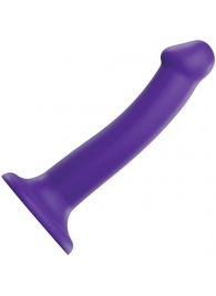 Фиолетовый фаллоимитатор-насадка Strap-On-Me Dildo Dual Density size M - 18 см. - Strap-on-me - купить с доставкой в Кирове