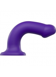 Фиолетовый фаллоимитатор-насадка Strap-On-Me Dildo Dual Density size L - 19 см. - Strap-on-me - купить с доставкой в Кирове