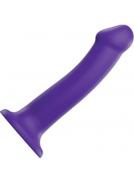 Фиолетовый фаллоимитатор-насадка Strap-On-Me Dildo Dual Density size L - 19 см. - Strap-on-me - купить с доставкой в Кирове