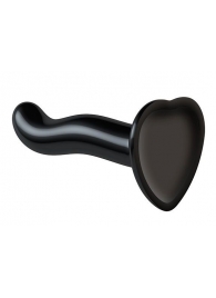 Черный фаллоимитатор-насадка Strap-On-Me P G spot Dildo size S - 16,4 см. - Strap-on-me - купить с доставкой в Кирове