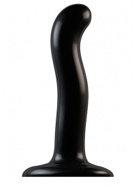 Черный фаллоимитатор-насадка Strap-On-Me P G spot Dildo size S - 16,4 см. - Strap-on-me - купить с доставкой в Кирове
