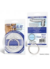 Стальное эрекционное кольцо STEEL COCK RING - 4.5 см. - BlueLine - в Кирове купить с доставкой