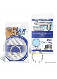 Стальное эрекционное кольцо STEEL COCK RING - 3.5 см. - BlueLine - в Кирове купить с доставкой