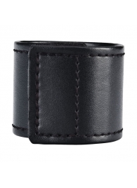 Хомут-утяжка для мошонки из искусственной кожи на липучке VELCRO BALL STRETCHER- 4 см. - BlueLine - в Кирове купить с доставкой