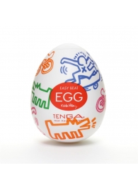 Мастурбатор-яйцо Keith Haring EGG STREET - Tenga - в Кирове купить с доставкой