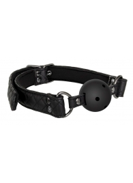 Черный кляп-шарик BALL GAG DIAMOND - Dream Toys - купить с доставкой в Кирове