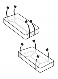 Фиксаторы для кровати WRAPAROUND MATTRESS RESTRAIN - Pipedream - купить с доставкой в Кирове