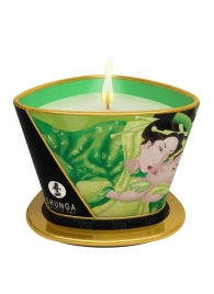 Массажная свеча Exotic Green Tea с ароматом зелёного чая - 170 мл. - Shunga - купить с доставкой в Кирове