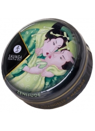 Массажная свеча Exotic Green Tea с ароматом зелёного чая - 30 мл. - Shunga - купить с доставкой в Кирове