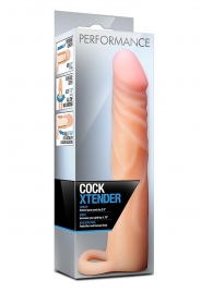 Телесная насадка на пенис Cock Xtender - 17,7 см. - Blush Novelties - в Кирове купить с доставкой