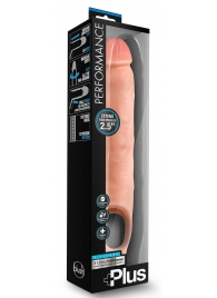 Телесная насадка-удлинитель 11.5 Inch Silicone Cock Sheath Penis Extender - 29,2 см. - Blush Novelties - в Кирове купить с доставкой
