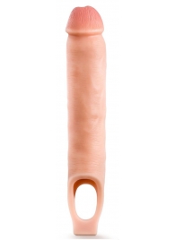 Телесная насадка-удлинитель 11.5 Inch Silicone Cock Sheath Penis Extender - 29,2 см. - Blush Novelties - в Кирове купить с доставкой