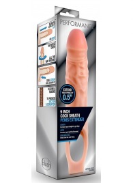Телесная насадка на пенис 9 Inch Cock Sheath Extender - 22,2 см. - Blush Novelties - в Кирове купить с доставкой
