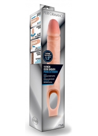 Телесная насадка на пенис 10 Inch Cock Sheath Extender - 25 см. - Blush Novelties - в Кирове купить с доставкой