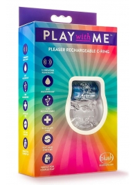 Фиолетовое эрекционное виброкольцо Pleaser Rechargeable C-Ring - Blush Novelties - в Кирове купить с доставкой