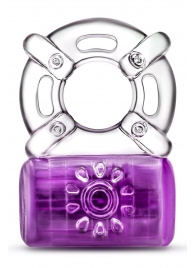 Фиолетовое эрекционное виброкольцо One Night Stand Vibrating C-Ring - Blush Novelties - в Кирове купить с доставкой