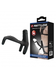 Черная вибронасадка на пенис Vibrating Penis Sling - Baile - в Кирове купить с доставкой