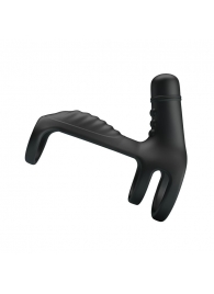 Черная вибронасадка на пенис Vibrating Penis Sling - Baile - в Кирове купить с доставкой