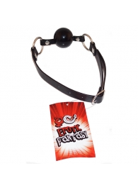 Силиконовый черный кляп-шарик на ремне Black Ballgag - Erotic Fantasy - купить с доставкой в Кирове