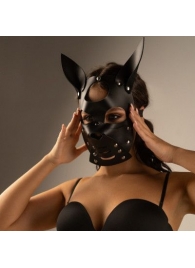 Черная маска  Собака  с ушками - Crazy Handmade - купить с доставкой в Кирове