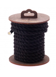 Черная хлопковая веревка для бондажа на катушке - 5 м. - Crazy Handmade - купить с доставкой в Кирове