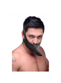 Черный кляп-страпон Masters Mini Face Fuck Strap-On - 14 см. - XR Brands - купить с доставкой в Кирове