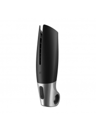 Черный мастурбатор с вибрацией Power Masturbator - Satisfyer - в Кирове купить с доставкой