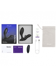 Черный анальный вибратор We-Vibe Vector+ - We-vibe - в Кирове купить с доставкой