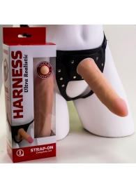 Страпон Харнесс из трусиков и насадки-фаллоса - 17,5 см. - LOVETOY (А-Полимер) - купить с доставкой в Кирове
