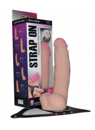 Реалистичный фаллос на поясе Harness - 20,5 см. - LOVETOY (А-Полимер) - купить с доставкой в Кирове