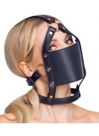 Черный намордник с кляпом-шаром Head Harness With A Gag - Orion - купить с доставкой в Кирове